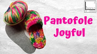 Pantofole alluncinetto quotJOYFULquot  tutorial live [upl. by Waers]