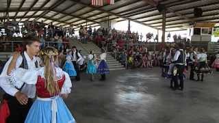 West Junior Historians preforming the Seven Step Polka at Westfest 2013 [upl. by Beberg]