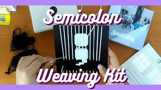 caratlog SEVENTEEN SEMICOLON weaving kit  I think I did pretty well 세미콜론 위빙키트 tutorial [upl. by Maclaine]