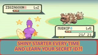 GUARANTEED SHINY STARTER IN POKEMON EMERALDHow to RNG a Shiny Starter and SID in Emerald [upl. by Prissy171]