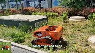 Where to buy Vigorun VTLM800 remote controlled crawler lawn grass cutter online [upl. by Sivek]