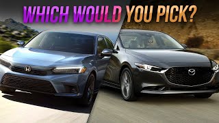 The 2023 Mazda 3 Vs Honda Civic Its An Obvious Choice [upl. by Atarman]