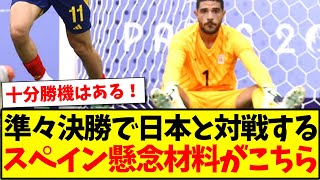 【弱点】パリ五輪準々決勝で日本と対戦する、スペインさんの懸念材料がこちらwww [upl. by Nnaasil388]