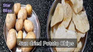 Crispy Potato Chips  Sun Dried Potato Chips  Aloo Chips [upl. by Anez]