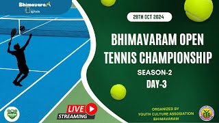 Match Day 3 Bhimavarma Open Tennis Tournament CI Bala Souri amp feroz vs Dr Satish amp SRKR Suresh [upl. by Frasco]