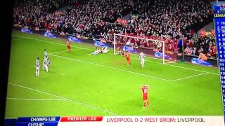 Liverpool vs West Brom 2013 Highlights [upl. by Naxela]