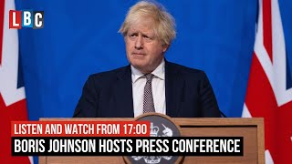 Boris Johnson hosts Downing Street Press Conference  Watch Live from 5PM [upl. by Ileane]