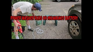 Portable Power Washer That Uses Milwaukee 18v Battery [upl. by Sivartal]