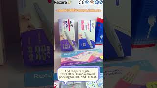 Recare semiquantitative LH and HCG test digital test kit Mixed packing for HCG test and LH test [upl. by Tilagram]