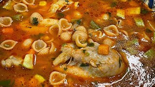 Cómo Preparar Una Rica Sopa De Conchita Con Pollo y Verduras La Cocina De Sol [upl. by Albur635]