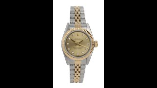 Rolex Oyster Perpetual Pre Owned Watch Ref 69173 [upl. by Esli114]