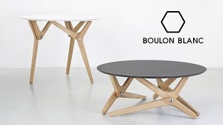 Table modulable basse  haute par Boulon Blanc  Notre Loft [upl. by Ehcropal]