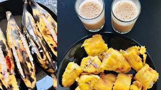 പഴം നിറച്ച് പൊരിച്ചത്  pazham nirachadh banana recipe  easy evening snack shammas kitchen [upl. by Lina]