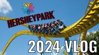 Riding Insane Coasters at Hershey Park  Hershey Park Vlog 2024 [upl. by Gnanmos642]