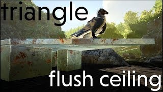 how to make triangle flush ceilings  Ark Survival Evolved 119 [upl. by Hancock163]