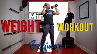 7 Minute Ultimate FULLBODY DUMBBELL Workout  Beginners [upl. by Annayrb]