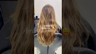 How to fix brassy orange hair to brown hair hairtransformation haircolorist [upl. by Edin954]