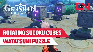 Genshin Impact Watatsumi Island Puzzle  8 Rotating Cubes [upl. by Alletse]