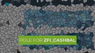 Role for ZFICASHBAL and Role Assigning Procedure in IM Portal [upl. by Yrtneg]