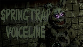 FNAFBLENDER SPRINGTRAP VOICELINES ANIMATED [upl. by Brause445]