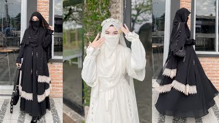 White 🤍 Abaya collection and black 🖤 Abaya collection order link description [upl. by Teria291]