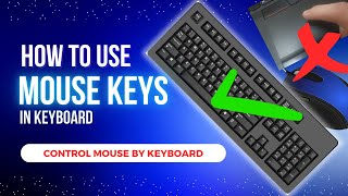 Computer Hidden Feature  Control Mouse From Keyboard  Mouse Keys [upl. by Alilak]