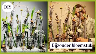 XXL Bijzonder Voorjaarsbloemstuk ☀️🌻🌷🍥  Cursus Bloemschikken 267  Carlein Tukkers [upl. by Daven]