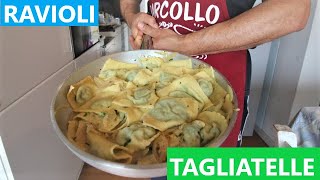 Ravioli Ripieni e Tagliatelle Fatti in casa pasta fresca [upl. by Dorrehs2]