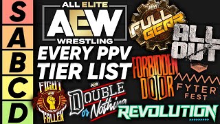 TIER LIST Every AEW PPV So Far [upl. by Berhley]