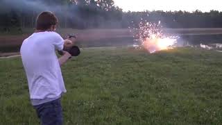 Glock 19 with incendiary rounds [upl. by Atsyrc]