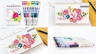 Altenew Watercolor Brush Markers [upl. by Aryam435]