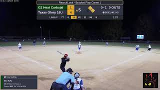 G2 Heat Carbajal vs Texas Glory 16U 20241027 [upl. by Stila]