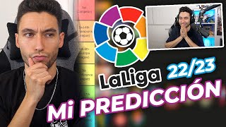 REACCIONANDO a Mi PREDICCIÓN de LA LIGA 2223 [upl. by Ahseim]