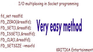 io multiplexing in socket programming  select API in socket programming  what is io multiplexing [upl. by Notsehc]