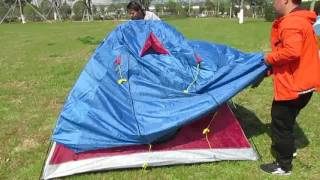 How to Set Up a 3 Man Double Layers Iglu Camping TentIgloo Tent [upl. by Latoya]