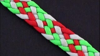 How to Make a 6Strand Double Helix Flat Braid Bracelet by TIAT [upl. by Etnomaj]