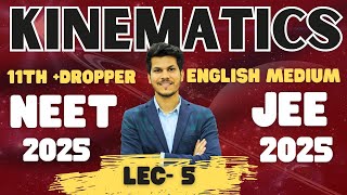 KINEMATICS LEC 5 11th  DROPPER  NEETJEE 2024  ENGLISH MEDIUM physics neet jee englishmedium [upl. by Torras817]