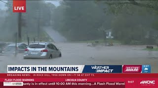 Helene causes flash flooding in North Carolina mountains [upl. by Anuhsal358]