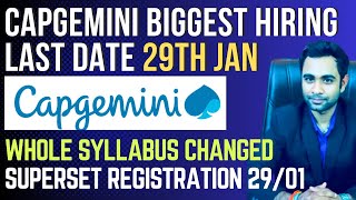 🔴Capgemini Biggest Hiring Update 2024  Whole Pattern Changed  Apply through Superset [upl. by Tolliver105]