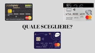 N26 vs Hype vs Postepay  Quale scegliere [upl. by Arhat]