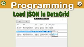 C Load JSON into Datagrid How to use Newtonsoft to Serialize and Deserialize Data [upl. by Shakespeare]