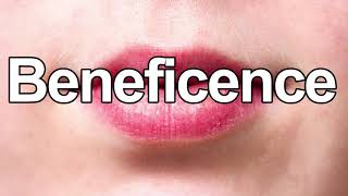 How to Pronounce Beneficence [upl. by Eeslehc]