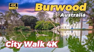 4K Burwood Australia Walking Tour  Burwood Plaza and Park [upl. by Enos424]