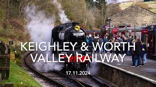 Keighley amp Worth Valley Railway 17112024 [upl. by Alejandra15]