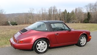 1990 porsche Carrera 2 Targa velvet Red available atwwwLegendCarCocom [upl. by Paris]