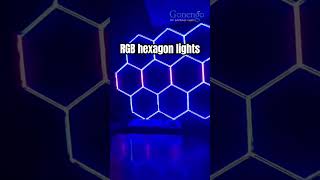 How effective is LED RGB Hexagonal Light in entertainment venues shorts ledlights led [upl. by Atinomar]