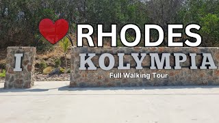 Kolympia  Kolymbia Rhodes Greece 2024 Full Walk Tour [upl. by Einaj315]