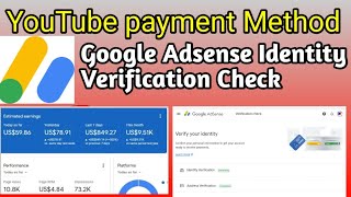 Google Adsense Identity Verification Check  Account Details Change Method [upl. by Denton]