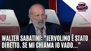 TMWRadio  Walter Sabatini quot Iervolino è stato diretto con i giocatori Se mi chiama io vadoquot [upl. by Enida]