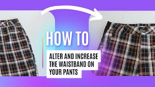 How To Alter the waist on your favourite pants [upl. by Inamik]